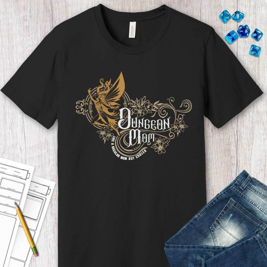 DnD Dungeon Mom T-Shirt - Navy / S