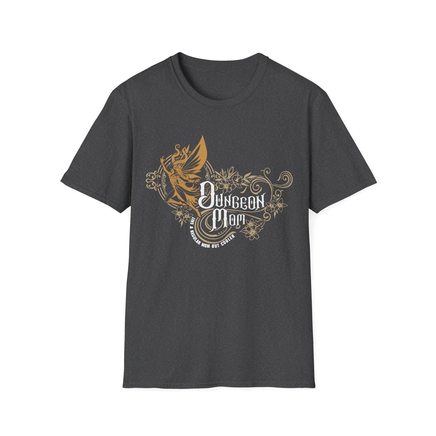 DnD Dungeon Mom T-Shirt - Dark Heather / S