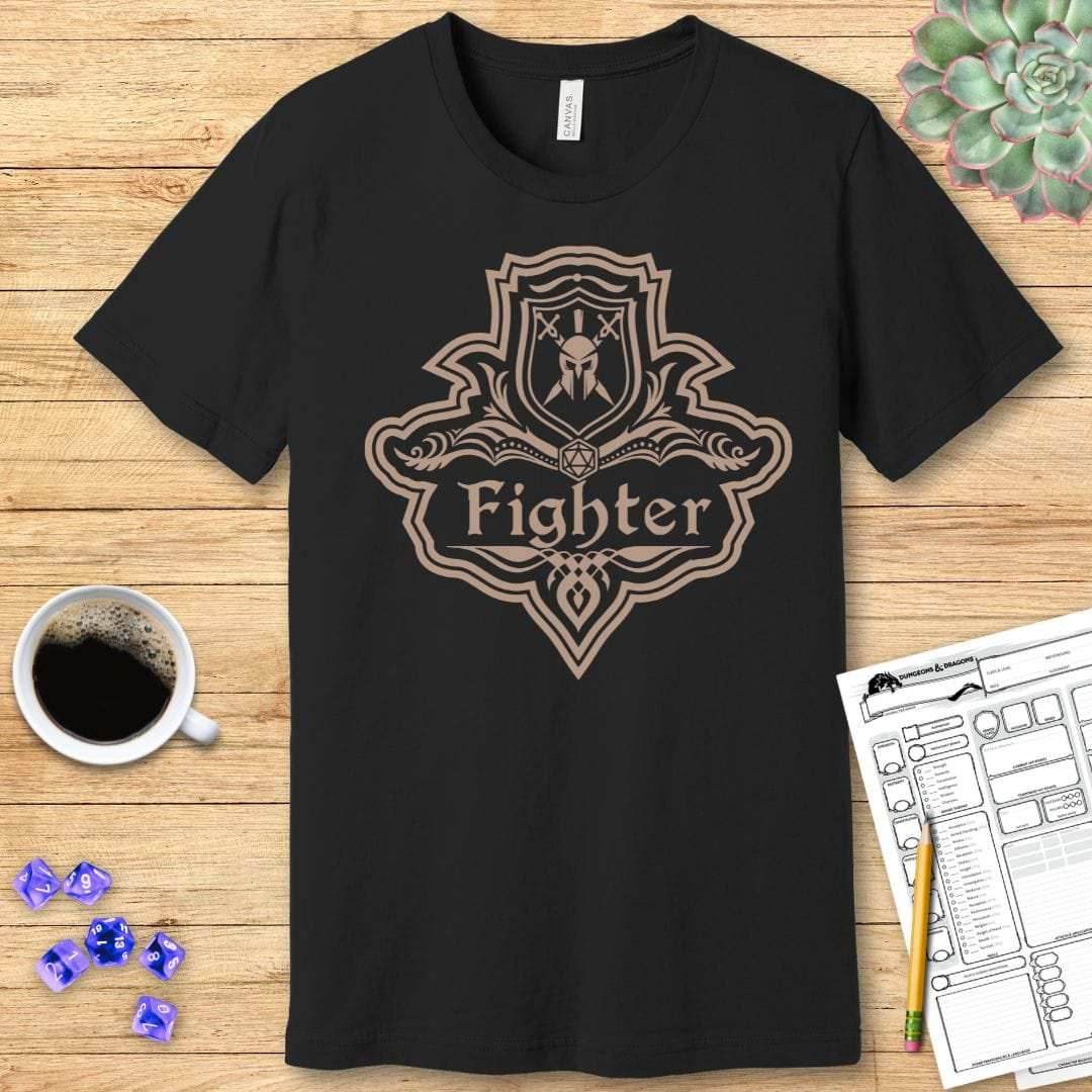 DnD Fighter Class Emblem T-Shirt - Navy / S