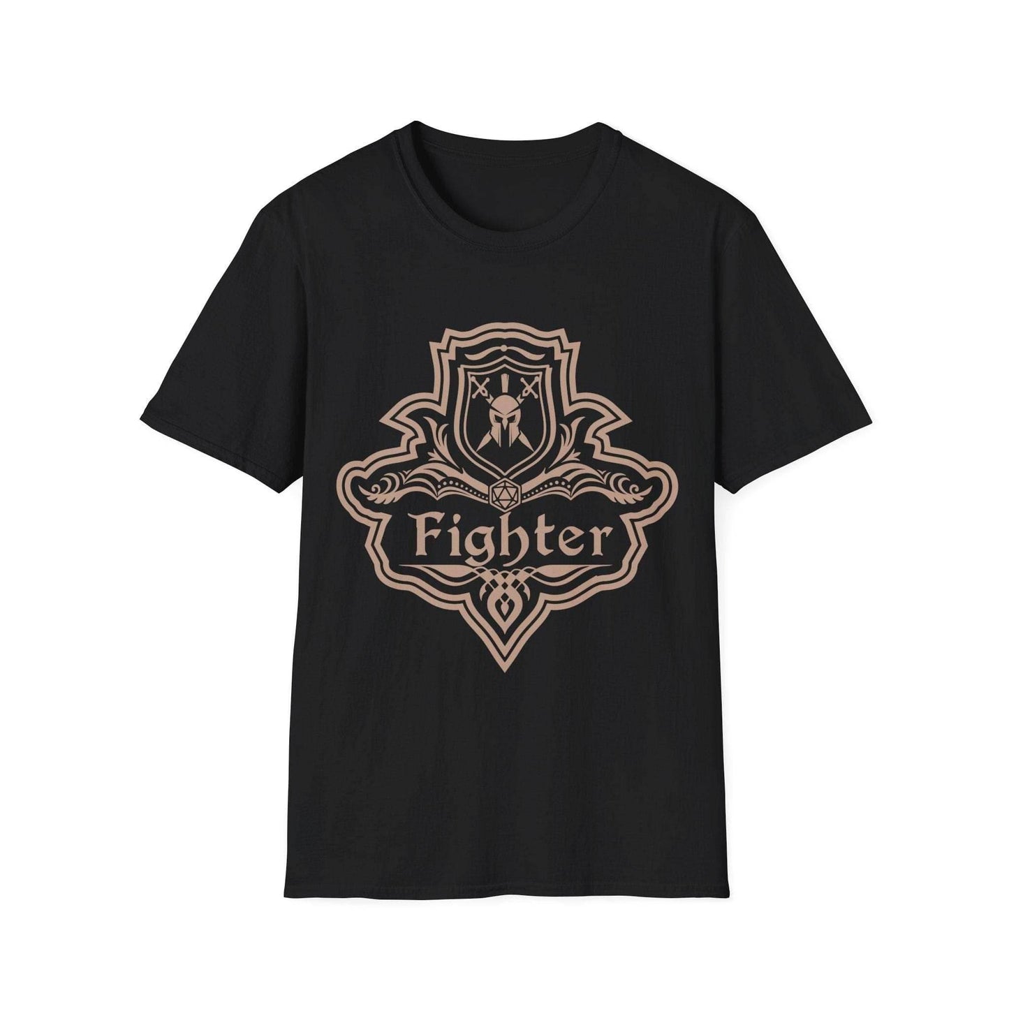 DnD Fighter Class Emblem T-Shirt - Black / S