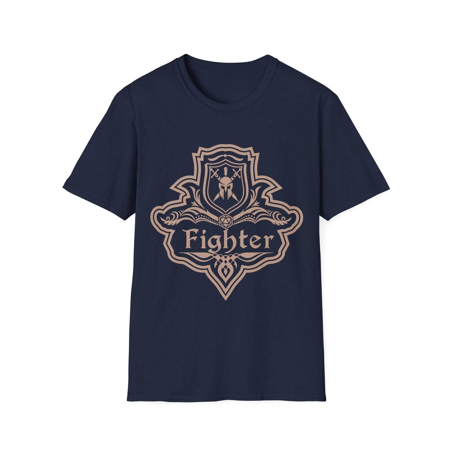 DnD Fighter Class Emblem T-Shirt - Navy / S