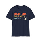 DnD Fighters Do It With Strategy Shirt - Navy / S