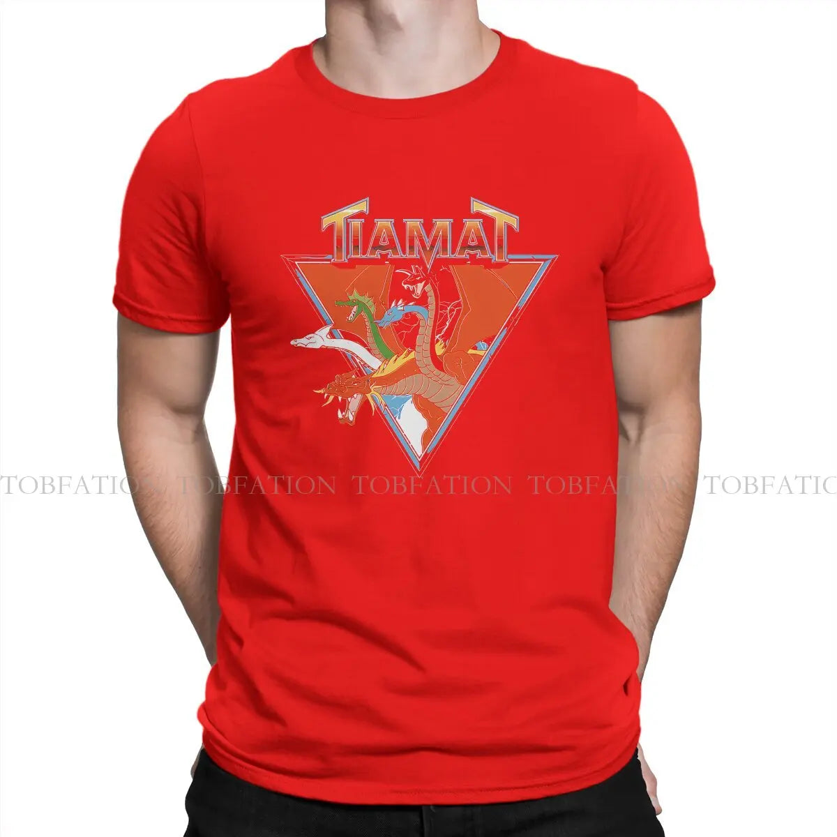 DnD Game Men's TShirt Tiamat Distinctive T Shirt 100% Cotton Original Sweatshirts New Trend