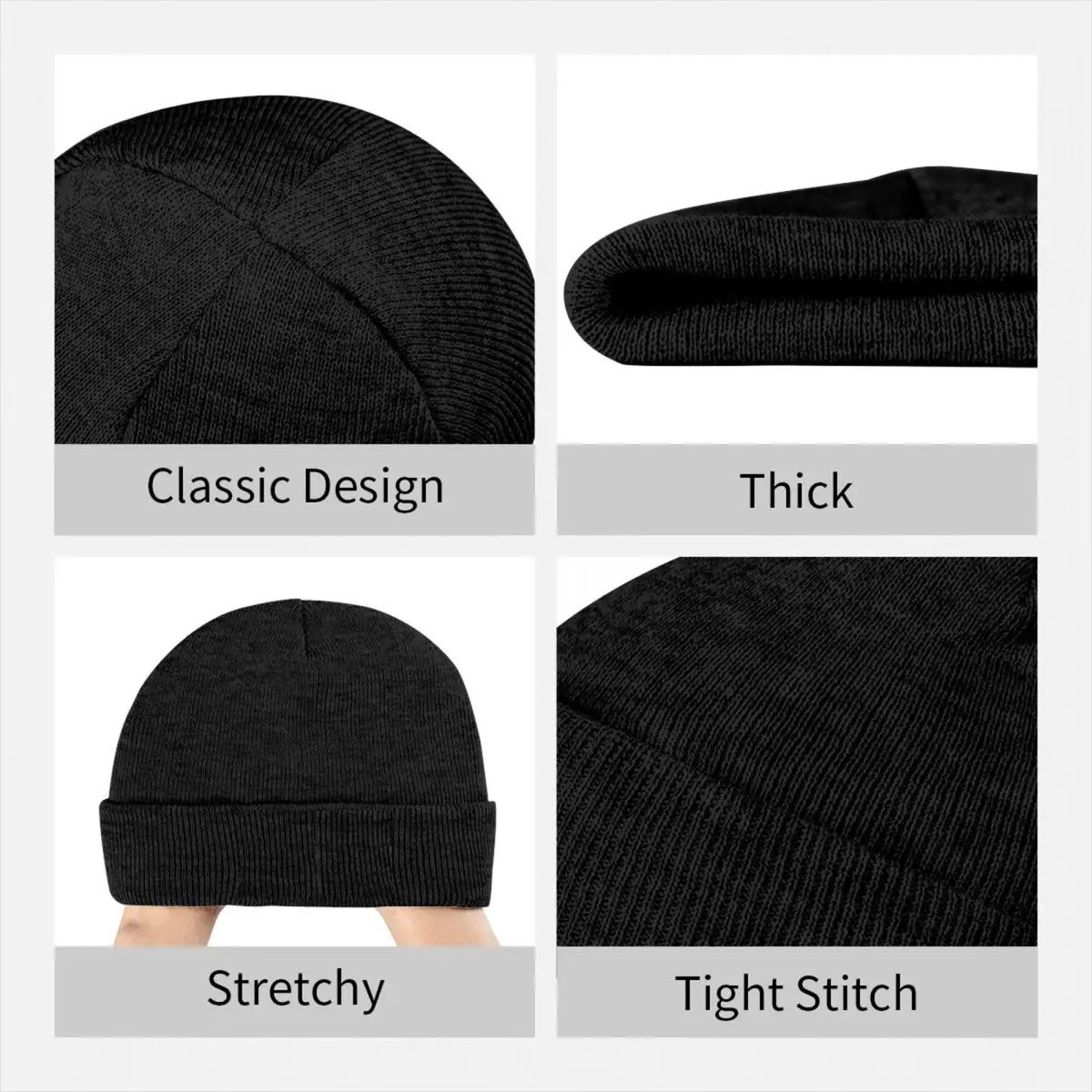 DnD Meowster Hats Autumn Winter Beanie Fashion Dungeon Master Cat Caps Men Women Acrylic Knitted Caps