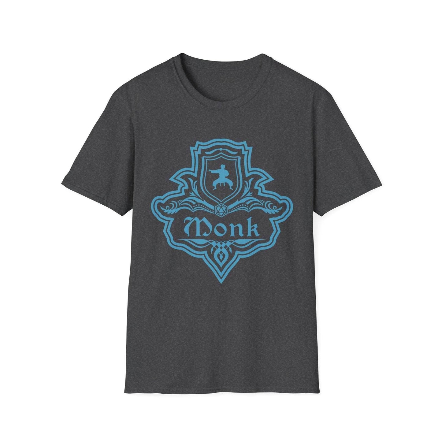 DnD Monk Class Emblem T-Shirt - Dark Heather / S