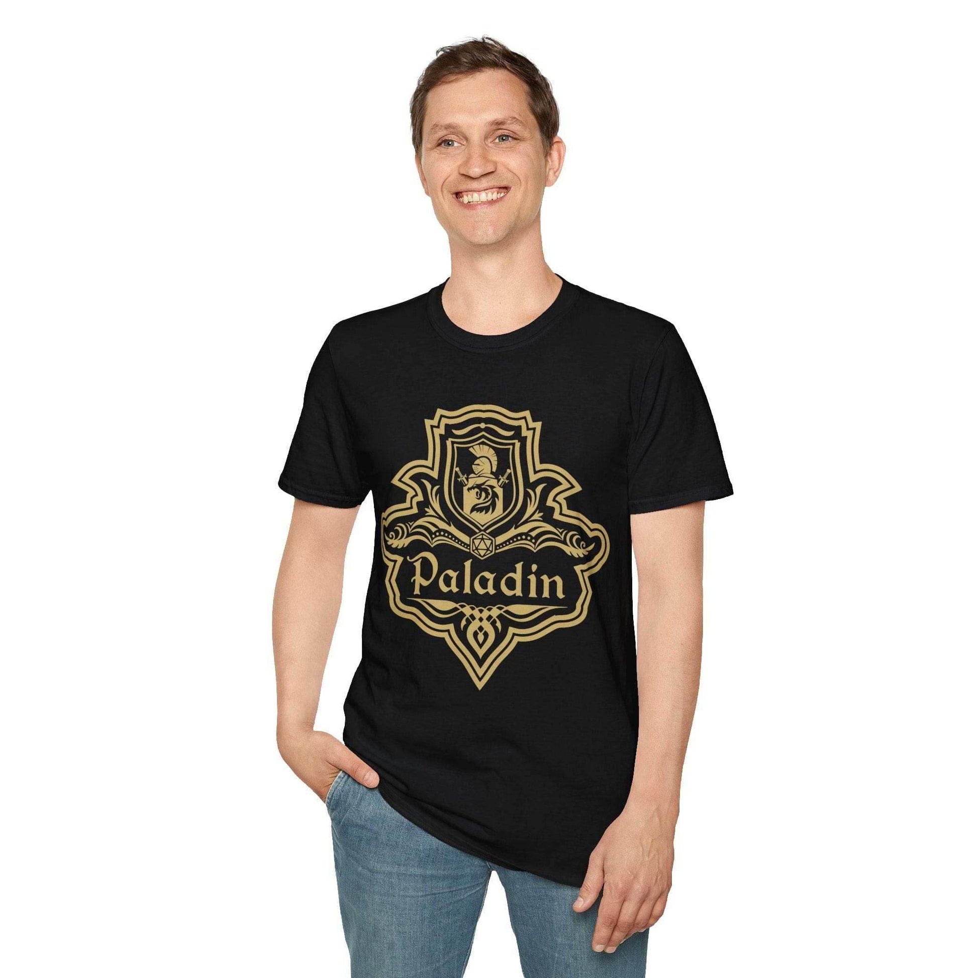DnD Paladin Class Emblem T-Shirt - Navy / S