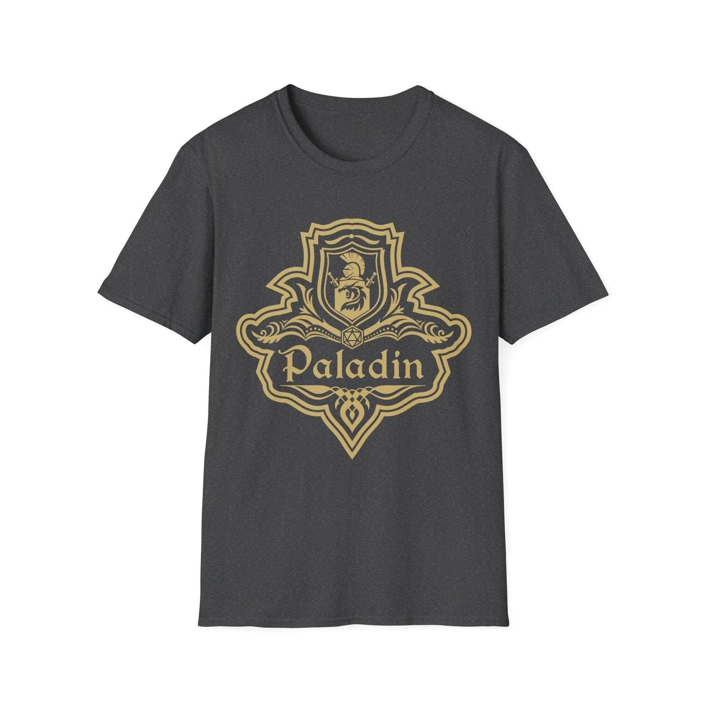 DnD Paladin Class Emblem T-Shirt - Dark Heather / S