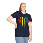 DnD Pride Shirt with Dice Rainbow - Black / S