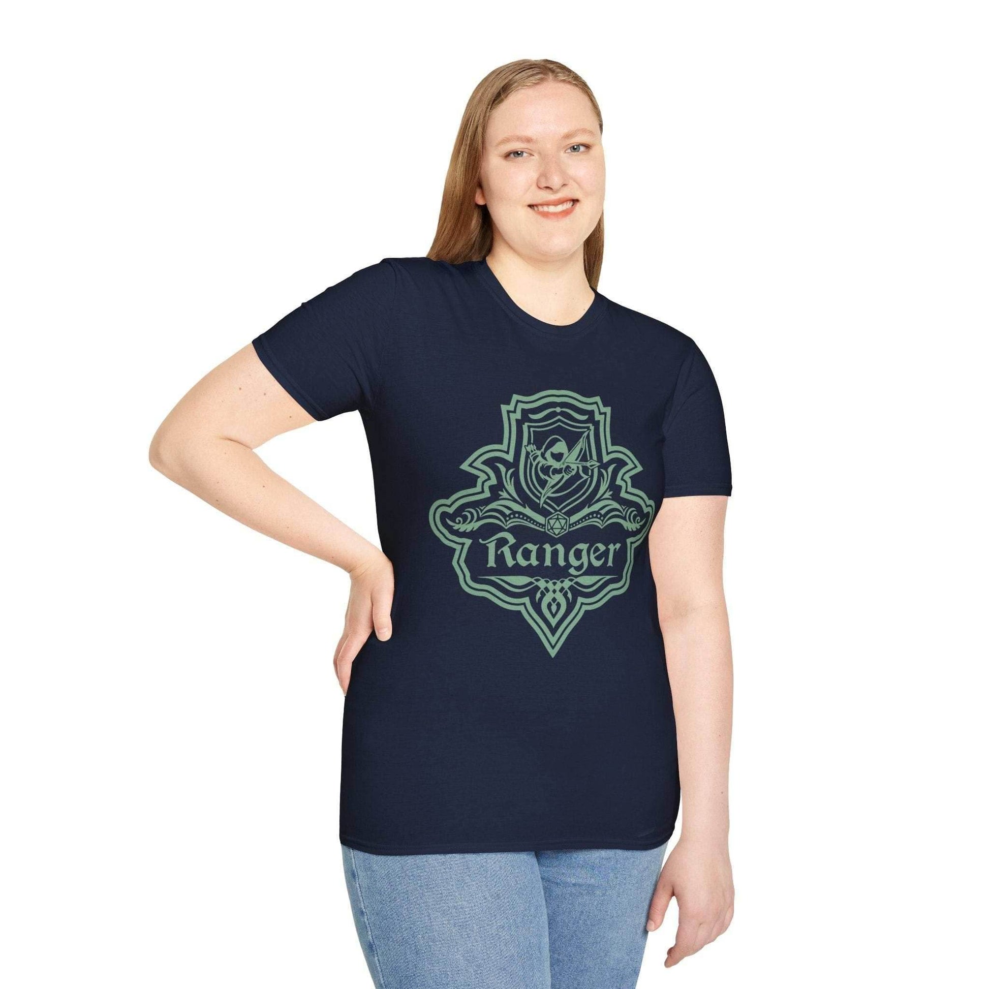 DnD Ranger Class Emblem T-Shirt - Navy / S