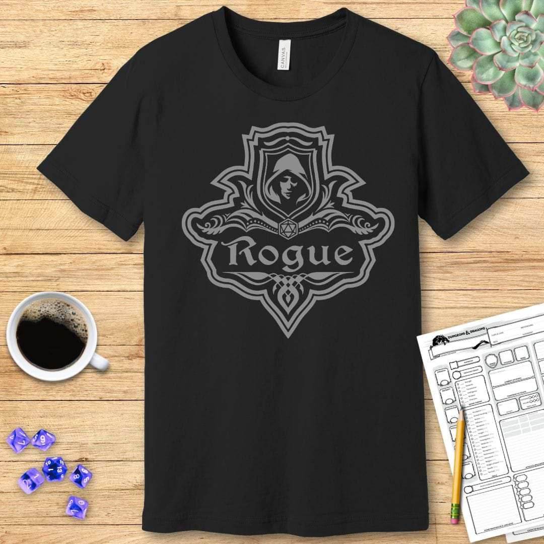 DnD Rogue Class Emblem T-Shirt - Navy / S