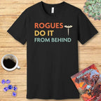 DnD Rogues Do It From Behind Shirt - Navy / S