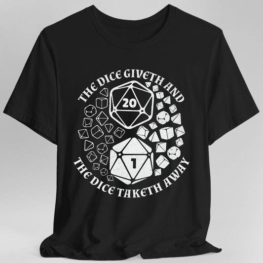 DnD Shirt - Yin Yang Dice - Black / S