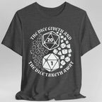 DnD Shirt - Yin Yang Dice - Dark Heather / S
