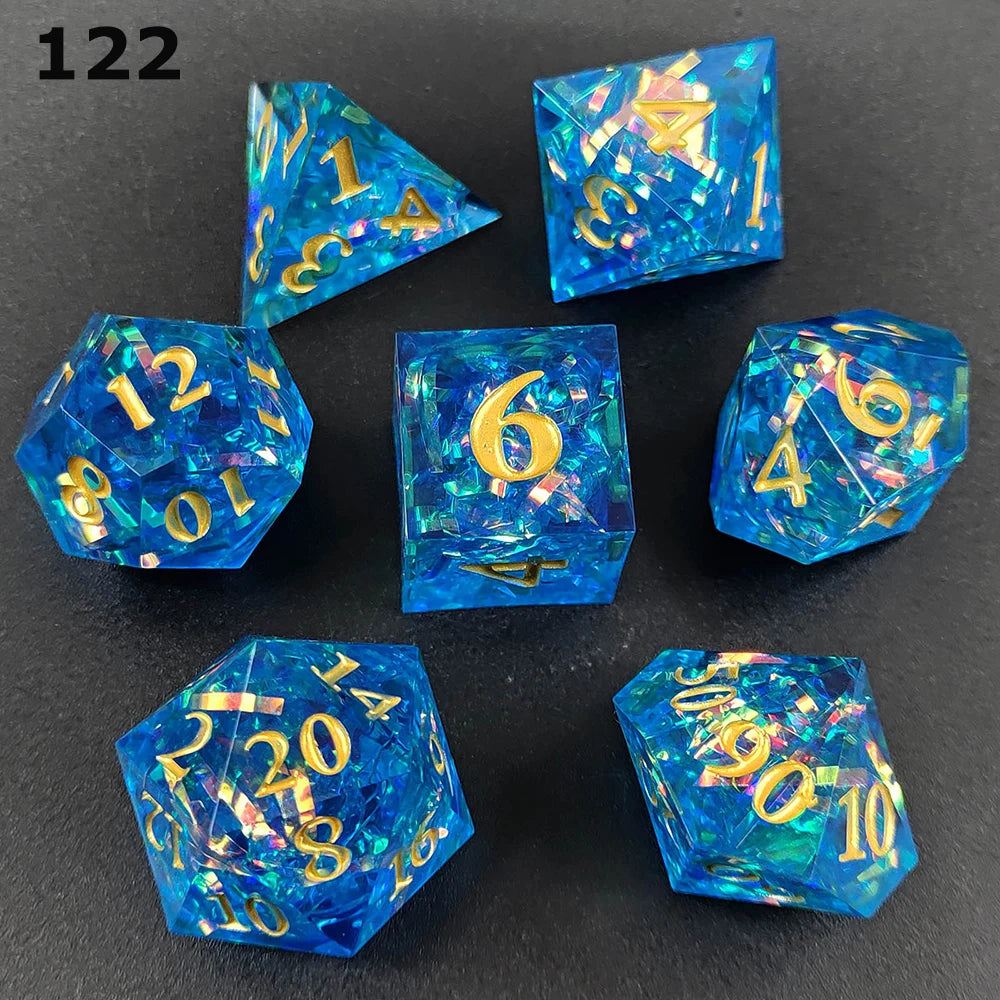 Dnd Skull Resin Dice Sharp Edge Number Polyhedral Dice D+D Dice Set For Dungeon and Dragon Pathfinder Role Playing Game(RPG)、MTG