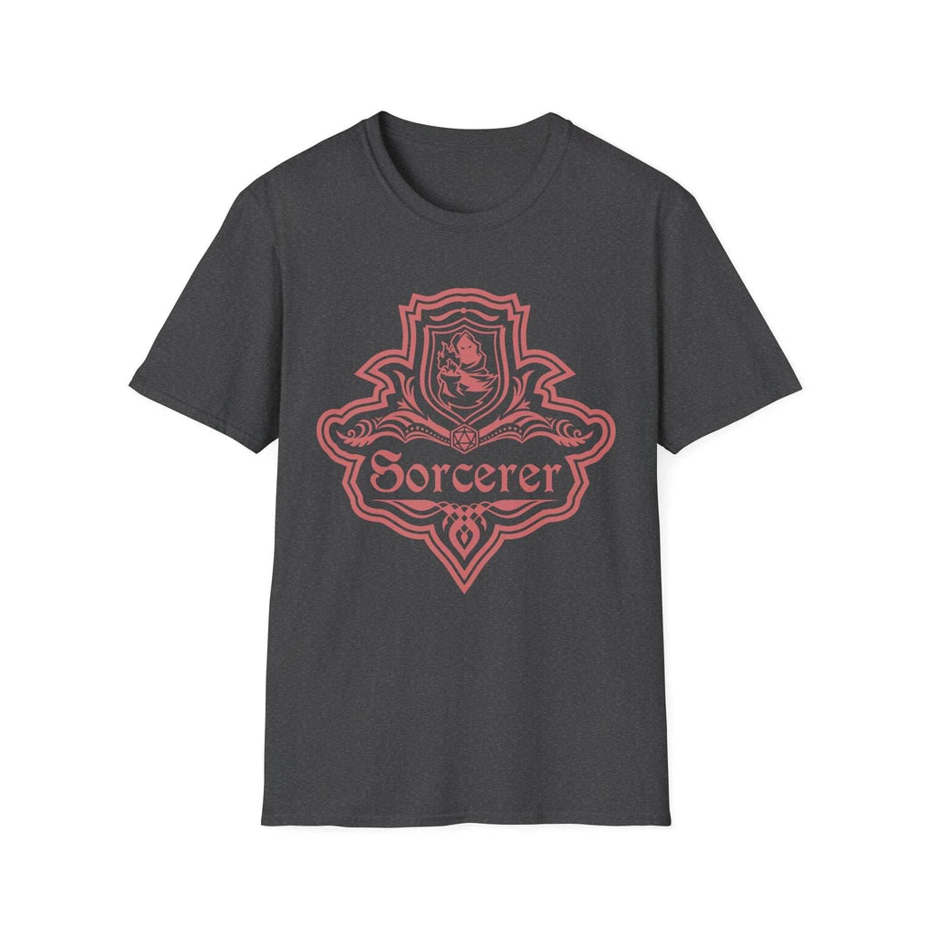 DnD Sorcerer Class Emblem T-Shirt - Dark Heather / S