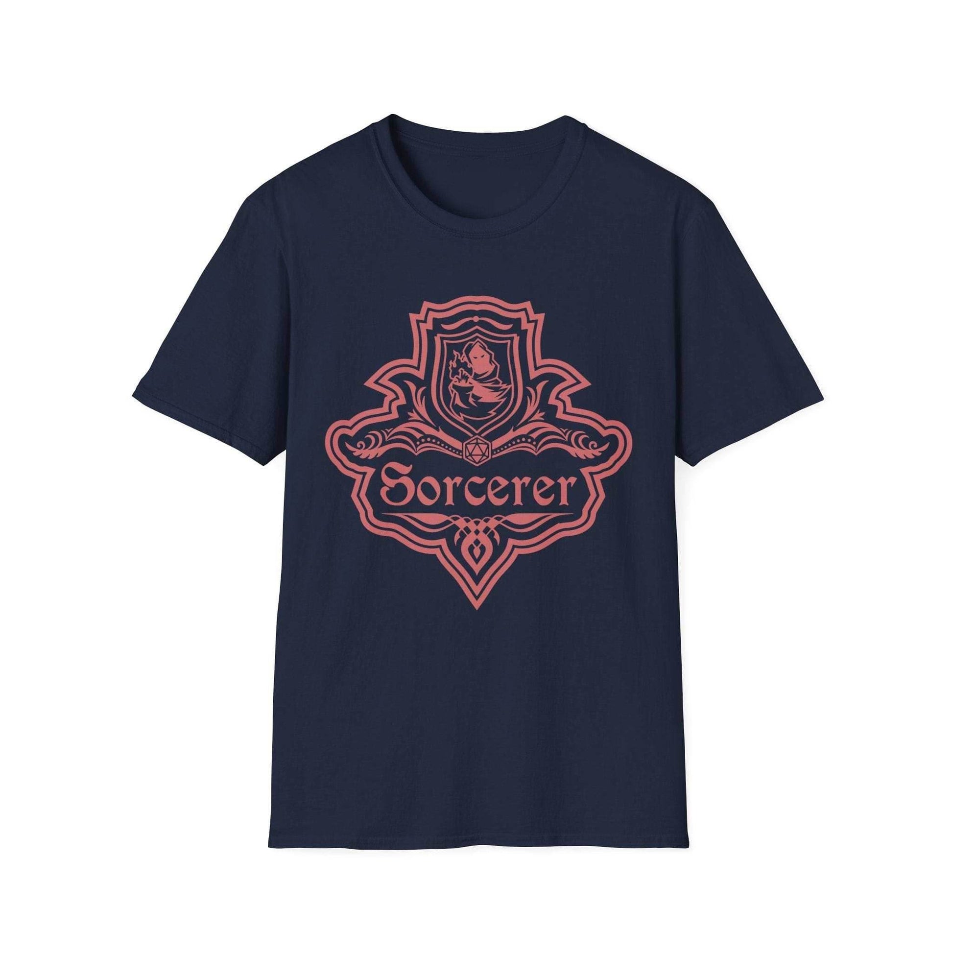 DnD Sorcerer Class Emblem T-Shirt - Navy / S