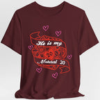 DND Valentines Gift Shirt - He is My Natural 20 - D&D Matching Couples Shirt