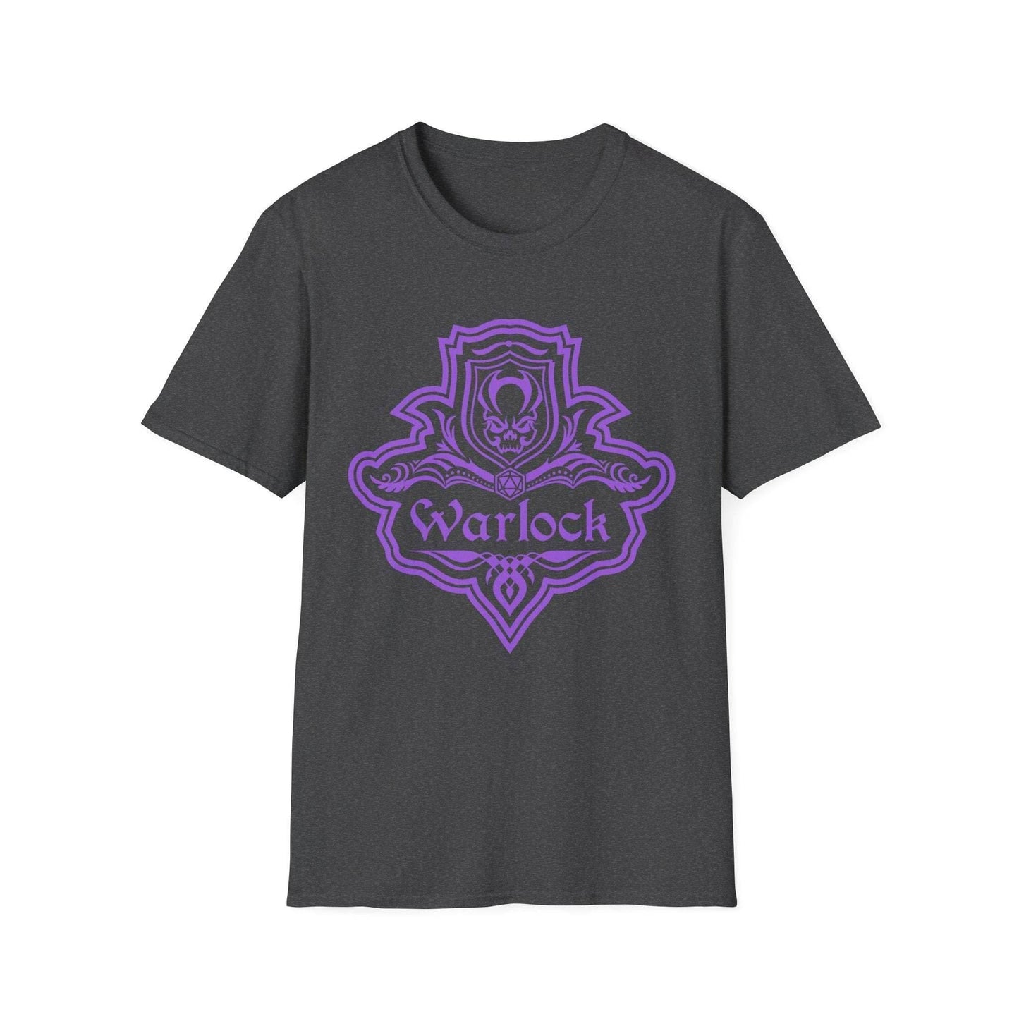 DnD Warlock Class Emblem T-Shirt - Dark Heather / S