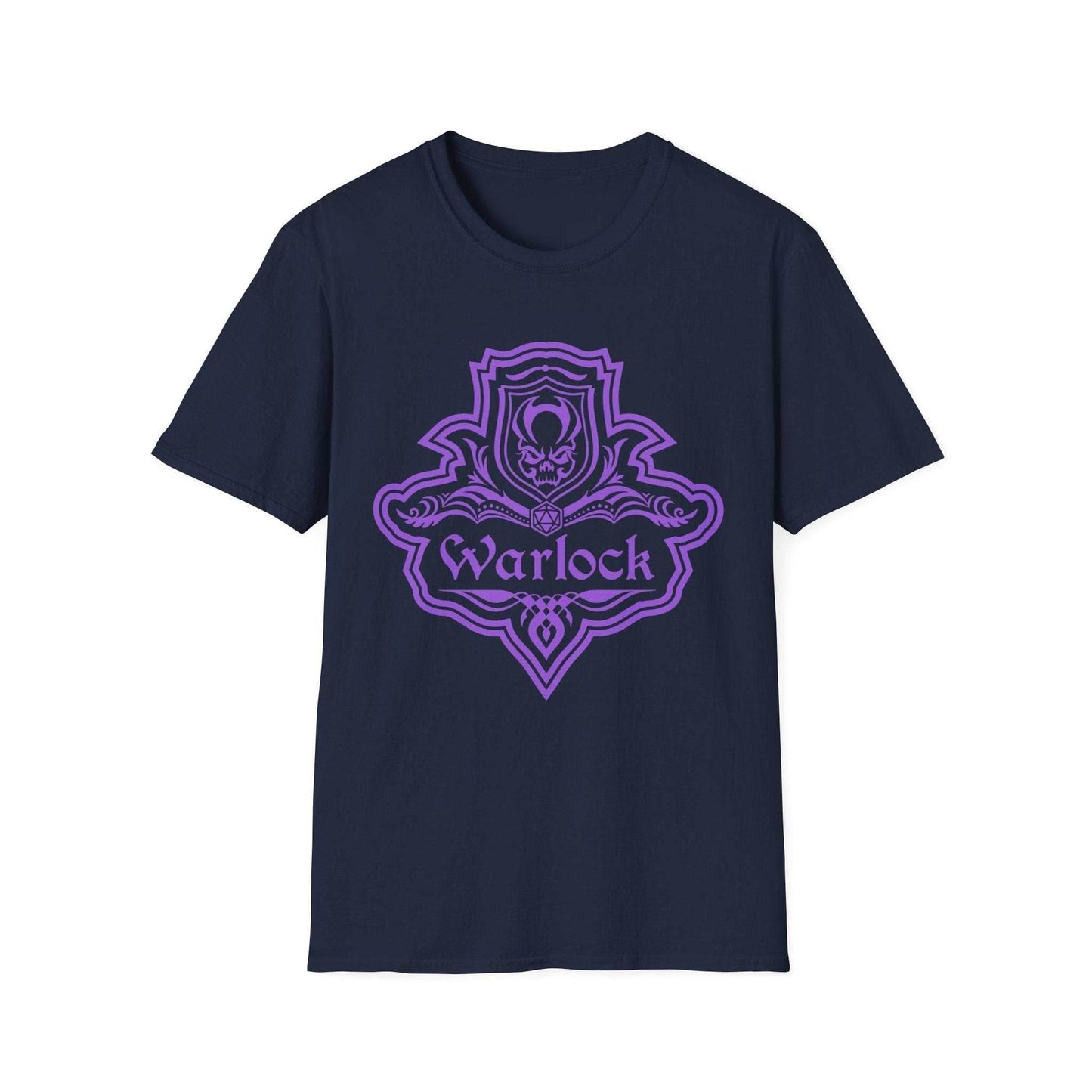 DnD Warlock Class Emblem T-Shirt - Navy / S