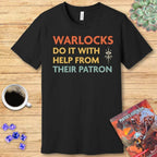 DnD Warlocks Do It Help From Their Patron Shirt - Navy / S