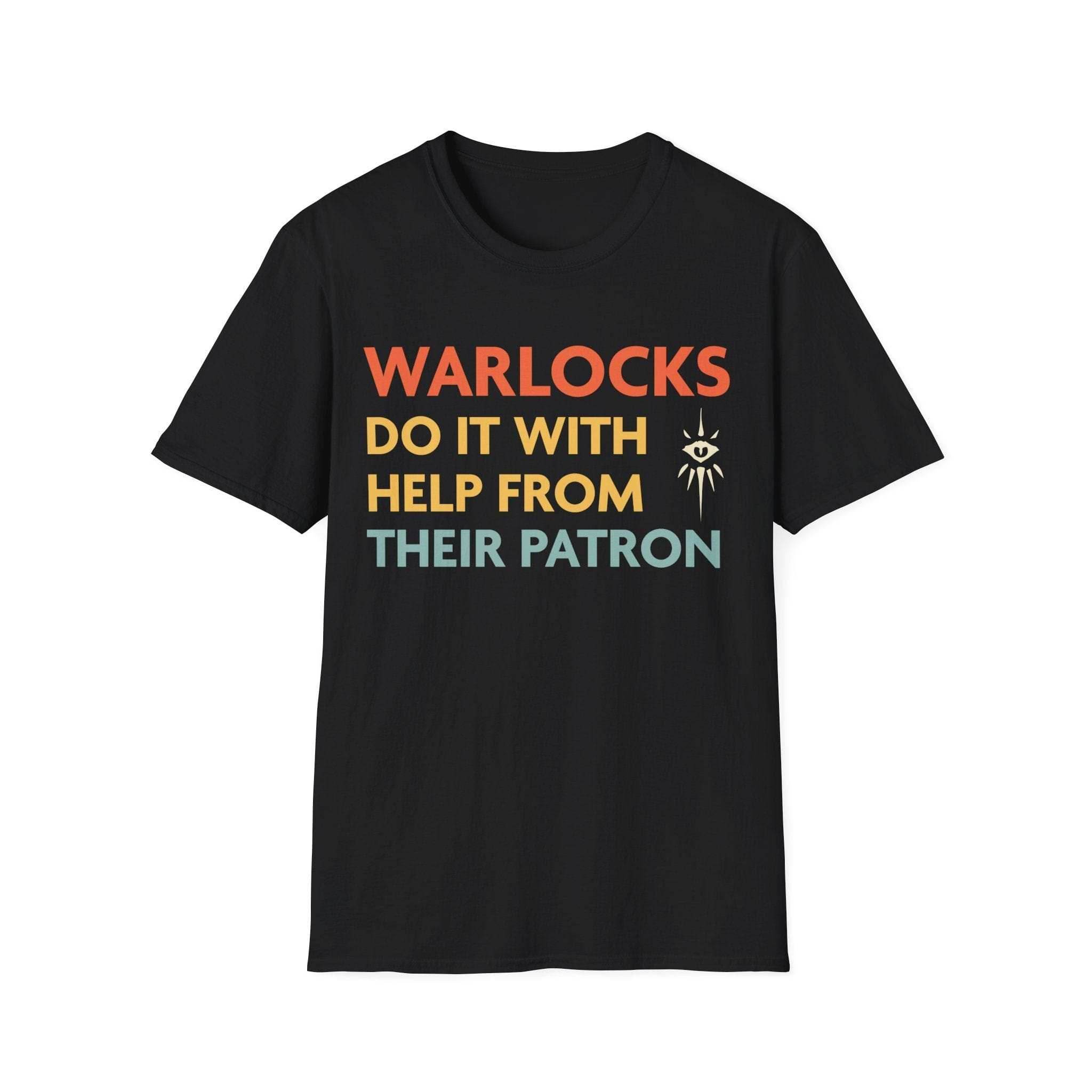 DnD Warlocks Do It Help From Their Patron Shirt - Black / S