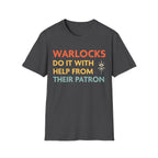 DnD Warlocks Do It Help From Their Patron Shirt - Dark Heather / S