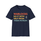DnD Warlocks Do It Help From Their Patron Shirt - Navy / S
