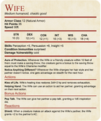 DnD Wife Stat Block T-Shirt - Pink / S