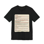 DnD Wife Stat Block T-Shirt - Black / XS