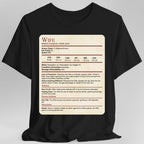 DnD Wife Stat Block T-Shirt