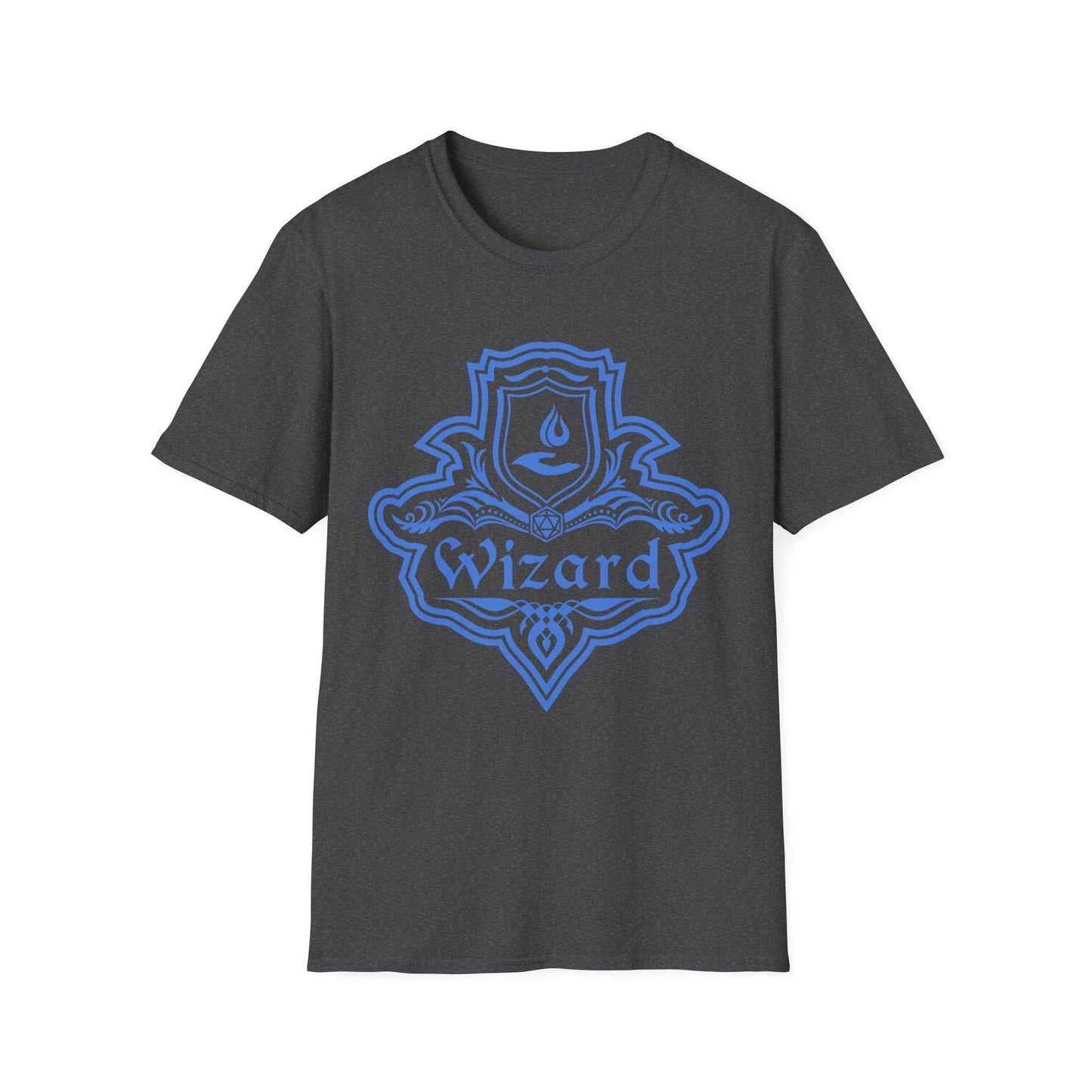 DnD Wizard Class Emblem T-Shirt - Dark Heather / S