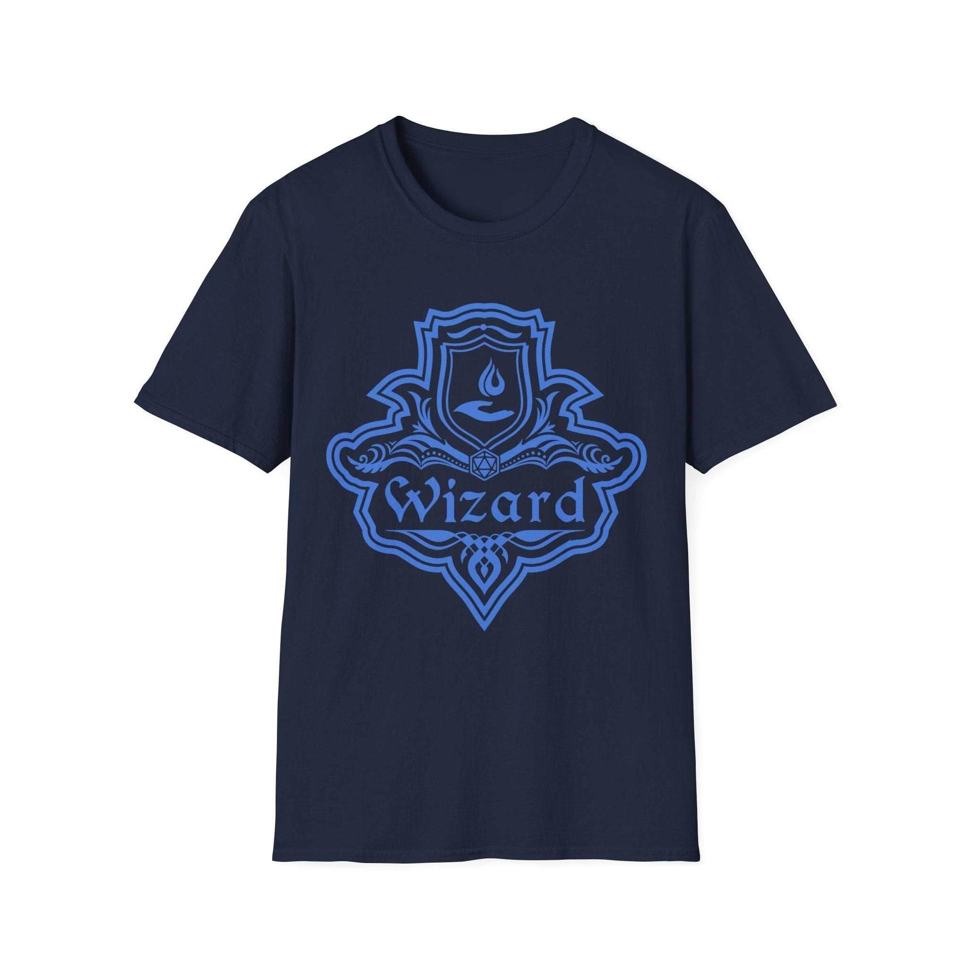 DnD Wizard Class Emblem T-Shirt - Navy / S