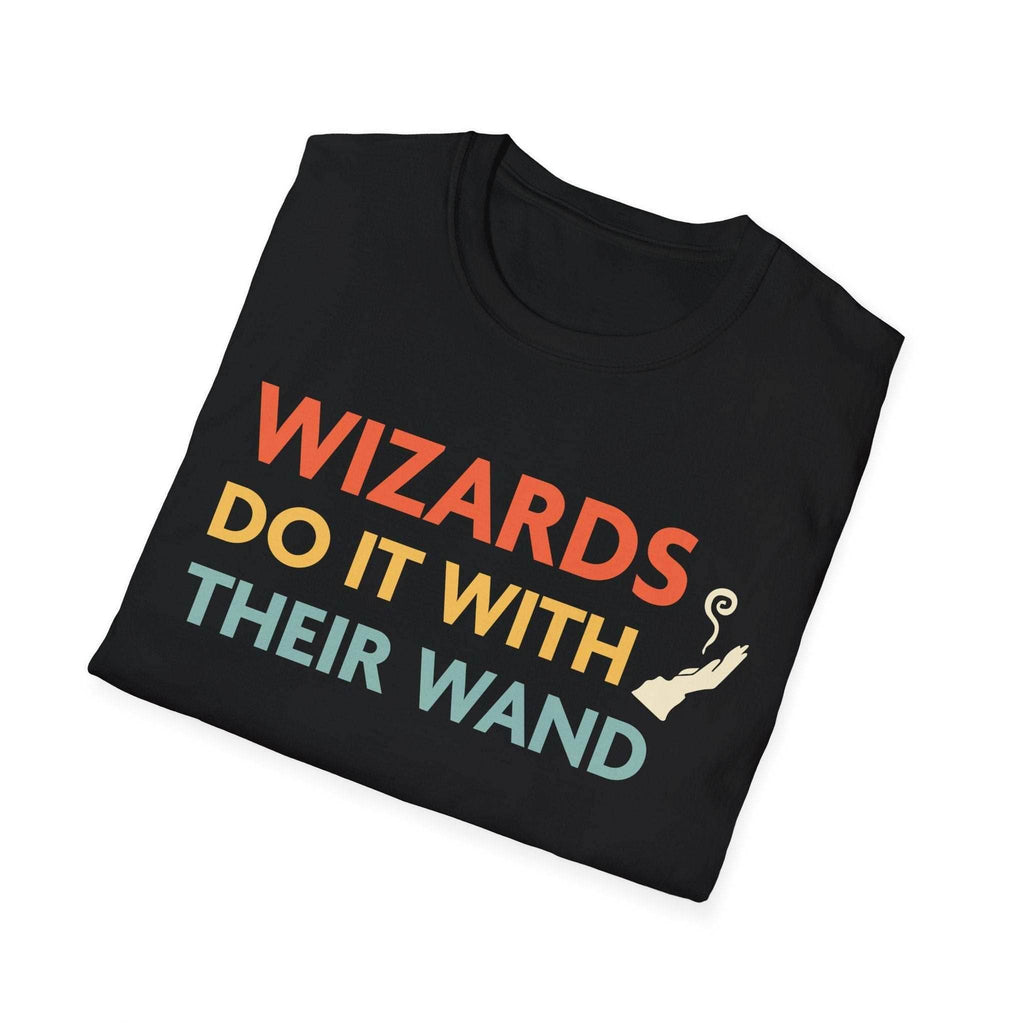 DnD Wizards Do It With Their Wand Shirt - Navy / S