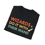 DnD Wizards Do It With Their Wand Shirt - Navy / S