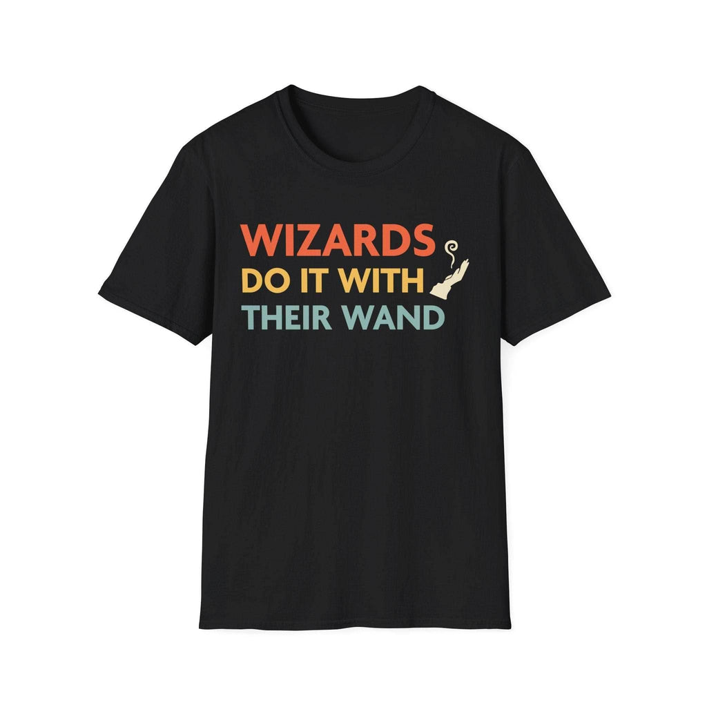 DnD Wizards Do It With Their Wand Shirt - Black / S