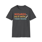 DnD Wizards Do It With Their Wand Shirt - Dark Heather / S