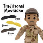 Custom Plush Doll - Add Mustache, Freckles, Glasses, and More | DIY Friendly