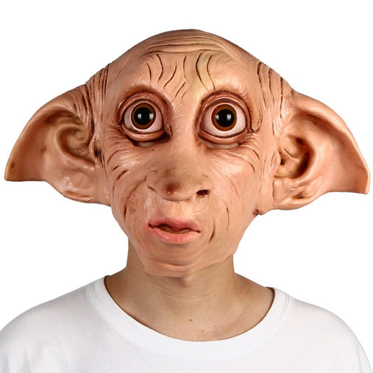 Dobby Mask House-Elf Cosplay Costume Props Halloween Fancy Dress Party Headgear Meng Stay Lifelike Dress Up