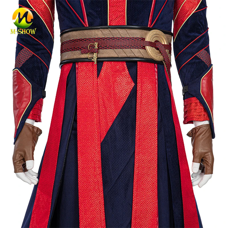 Doctor 2 in Multiverse of Madness Stephen Cosplay Costume Defender Strange Outfits Battle Suit  Halloween Party Uniform