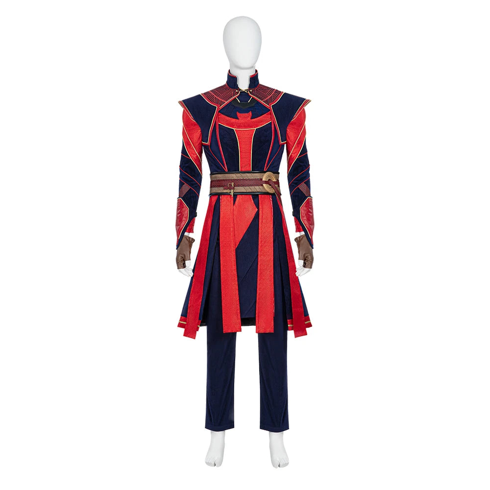 Doctor 2 in Multiverse of Madness Stephen Cosplay Costume Defender Strange Outfits Battle Suit  Halloween Party Uniform