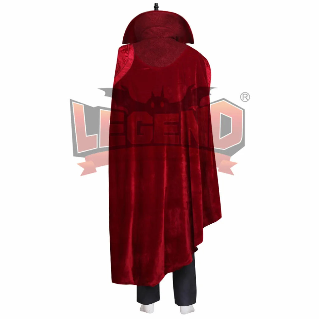 Doctor Stephen Cosplay Stephen Vincent Strange Cosplay Costume Adult Men's Outfit with Cloak Necklace Halloween Party Cape