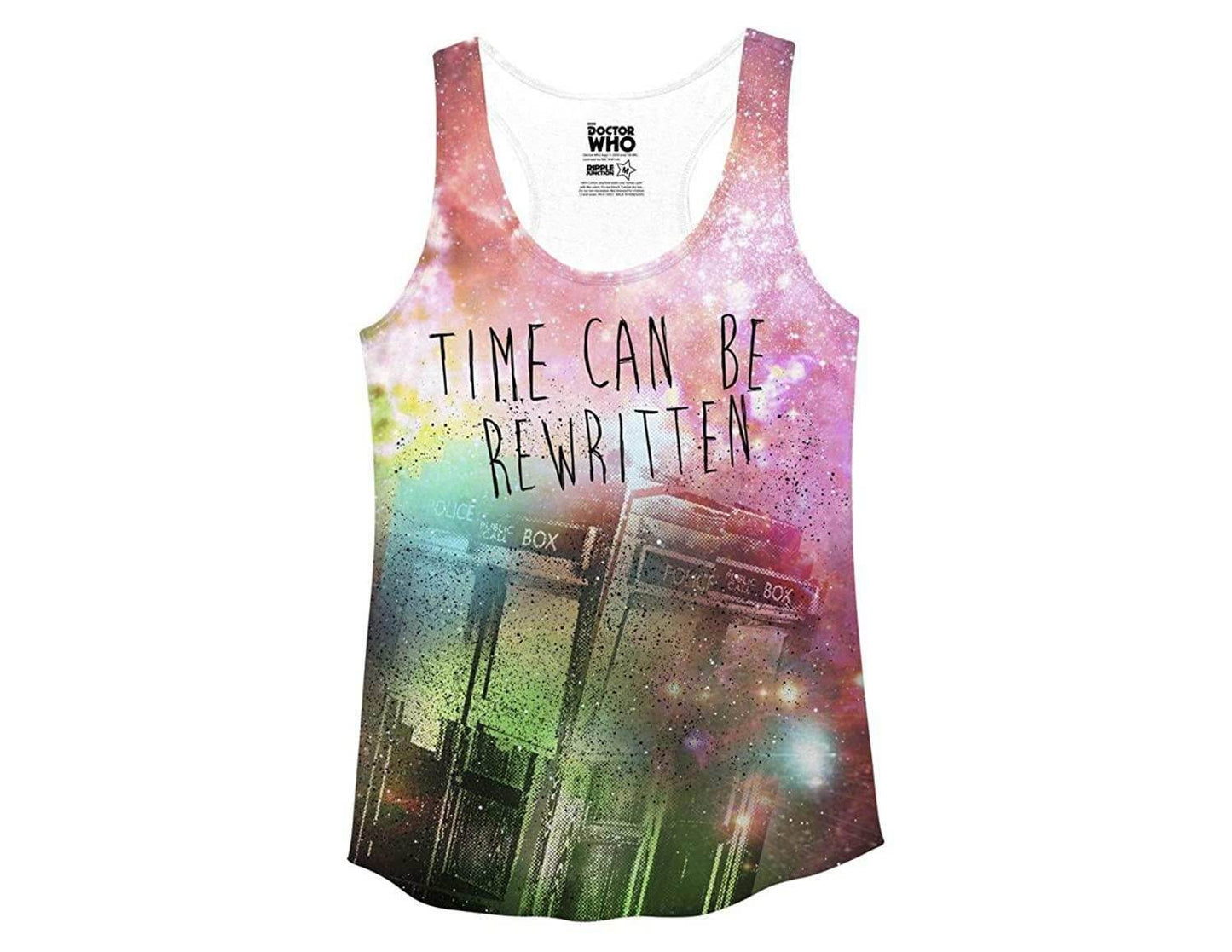 Doctor Who Time Can Be Rewritten Racerback Tank - M