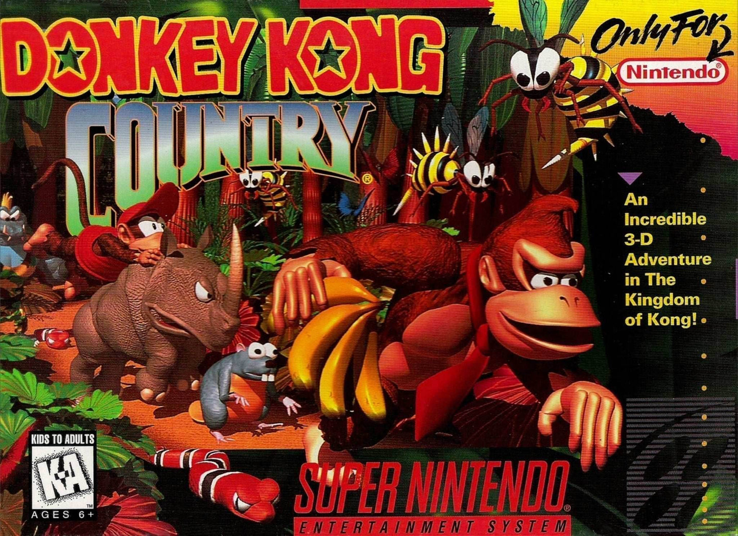 Donkey Kong Country (Super Nintendo) - Complete - Good