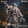 Dorgrid Darnane, Dark Dwarf Rune Sorcerer - 32mm Scale