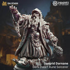 Dorgrid Darnane, Dark Dwarf Rune Sorcerer - 32mm Scale