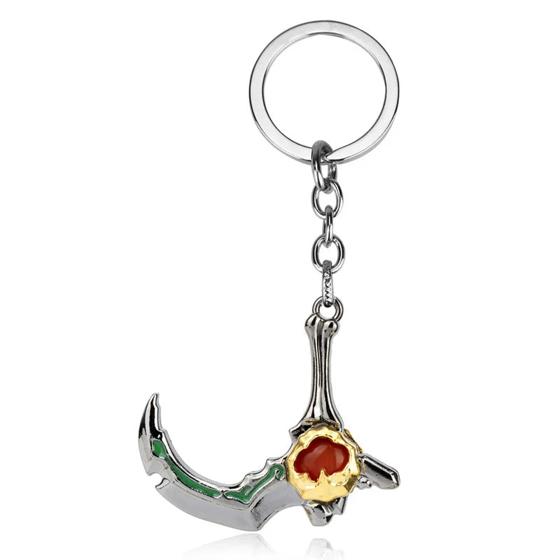 Dota 2 keychain Pudge Toys Game Weapons Sword Talisman Props Ornaments Car Styling Decor Gift for Player