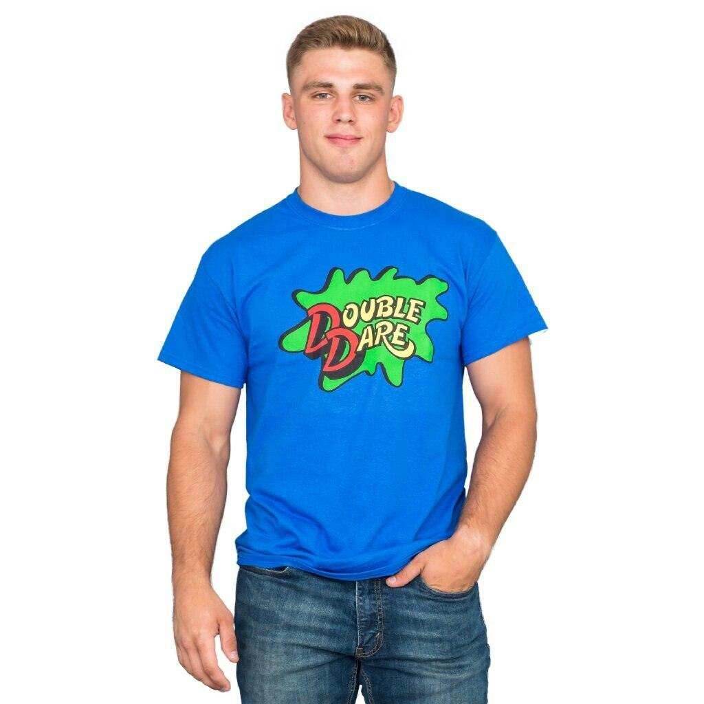 Double Dare Logo Costume T-shirt Tee - S / Blue