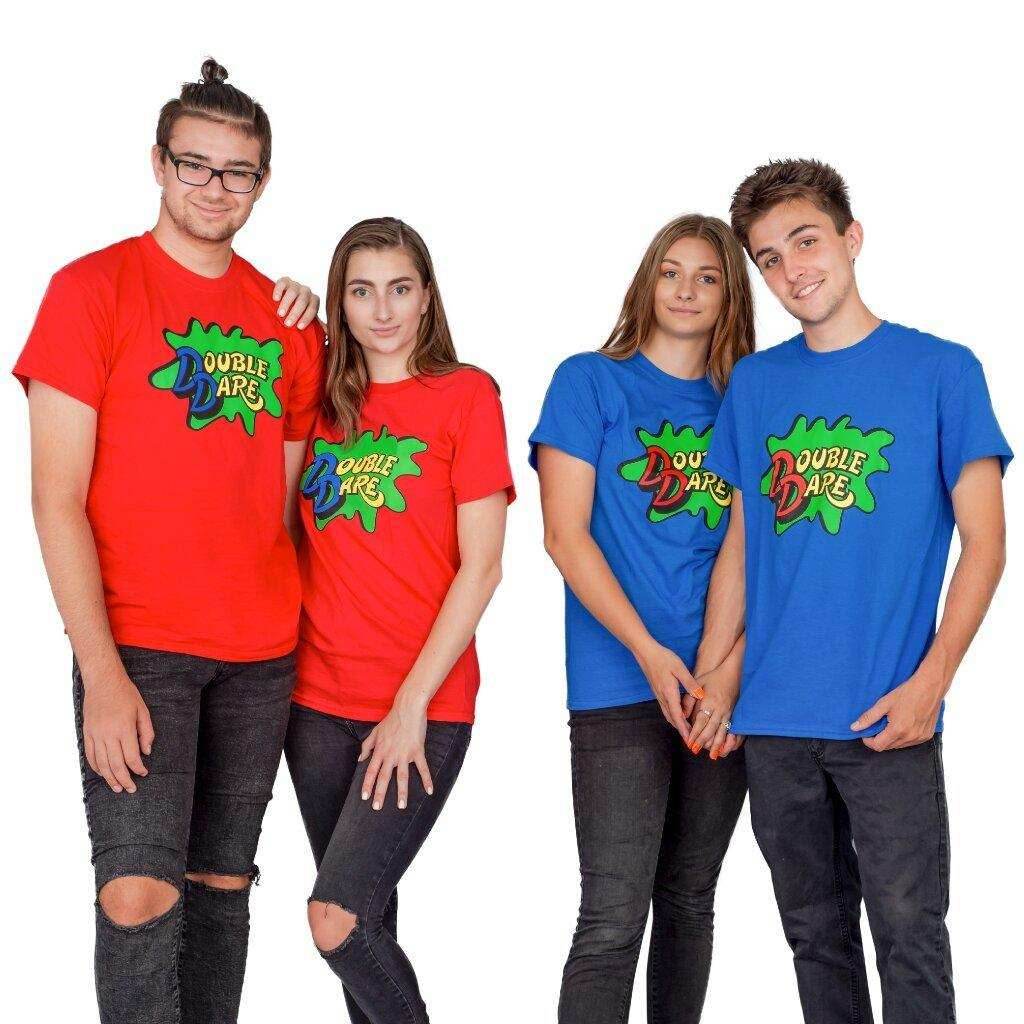 Double Dare Logo Costume T-shirt Tee - S / Blue