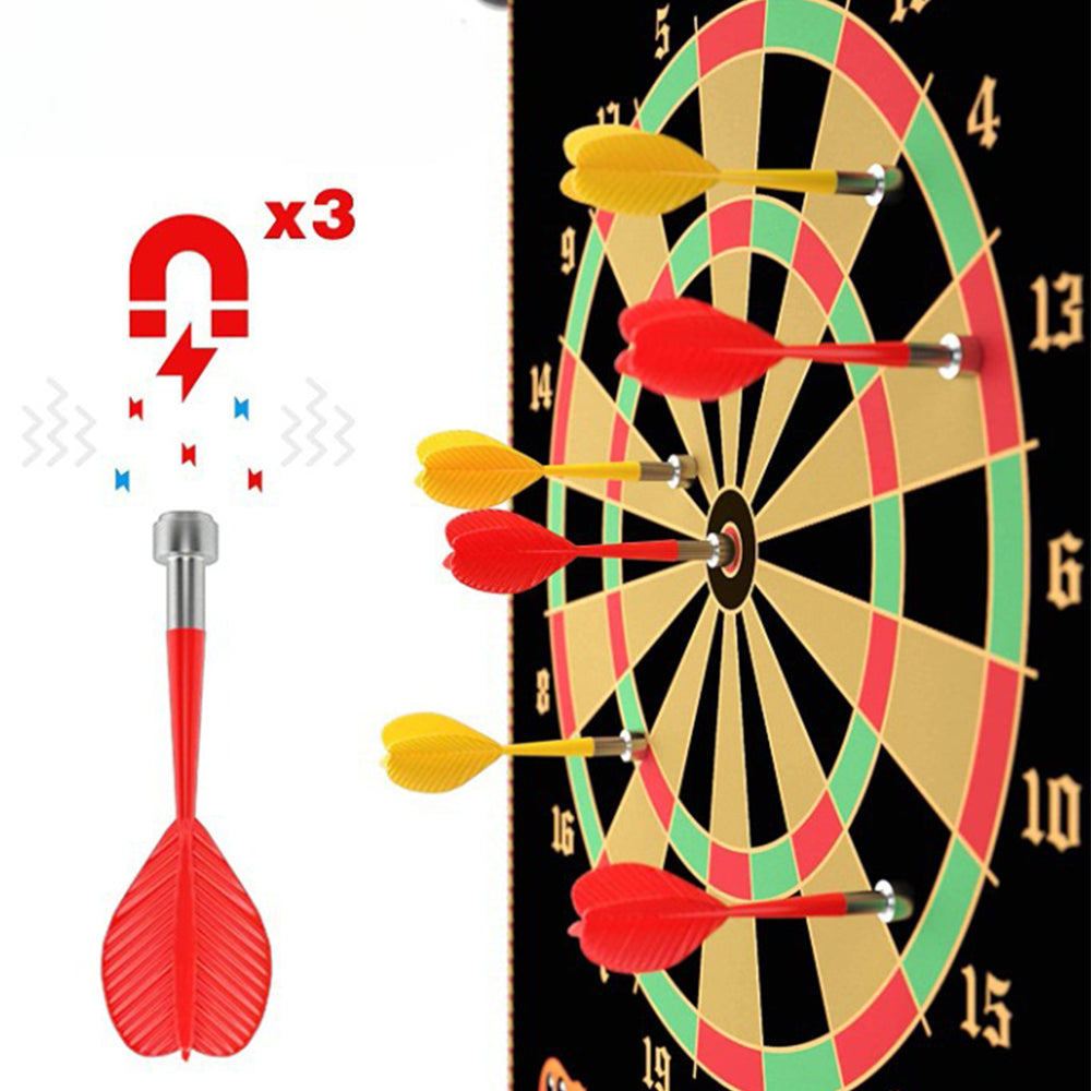 Double Sided Magnetic Dart Board Indoor Outdoor Games for Kids and Adults