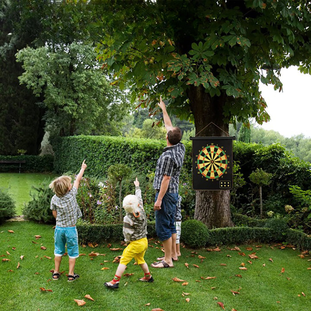 Double Sided Magnetic Dart Board Indoor Outdoor Games for Kids and Adults